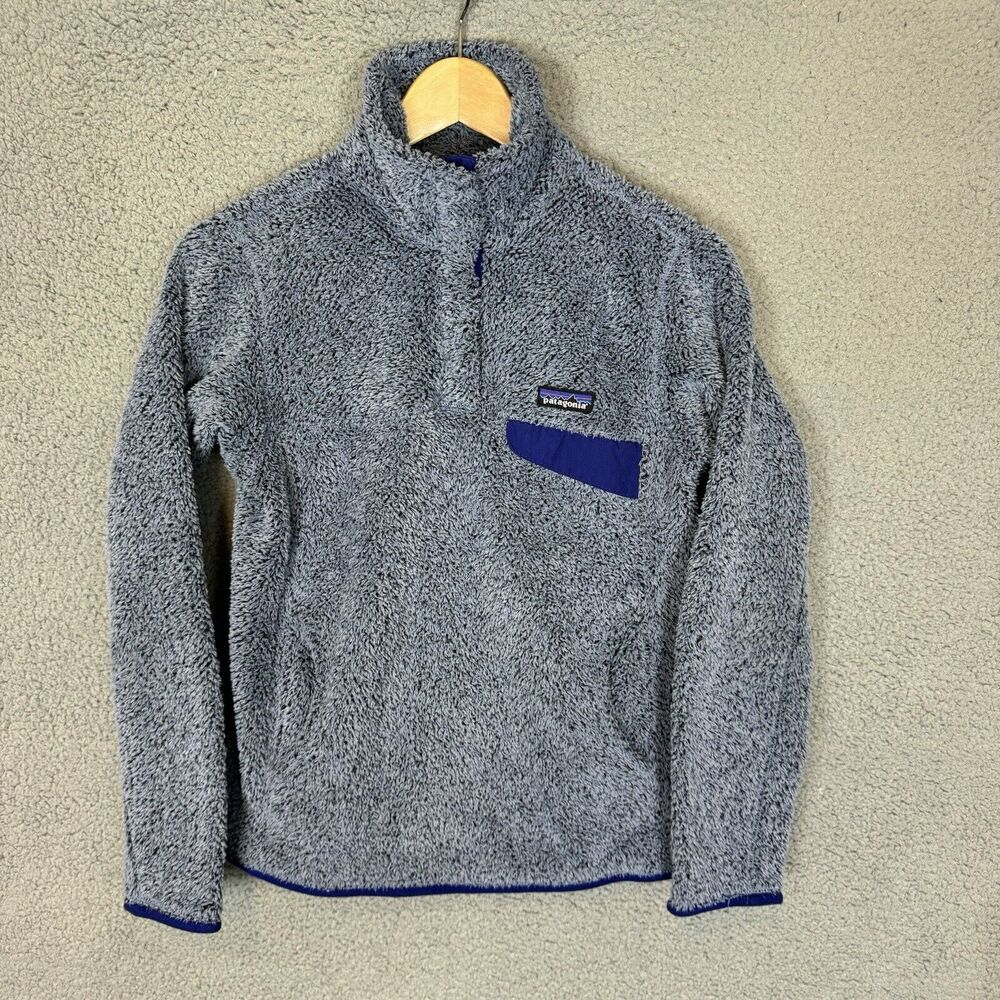 Patagonia Jacket Womens S Blue Re Tool Snap T Pullover Mock Neck Pockets